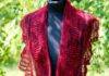 Gestricktes Lace-Tuch Baccara