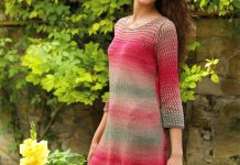 Buntes Sommerkleid im Mustermix
