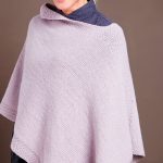 Poncho mit Faltkragen