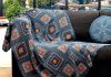 Granny-Square Decke mit Kettmaschen
