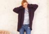Oversize-Damenjacke im Mustermix