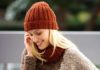 Basic-Beanie in Tweet-Optik