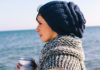 Oversized Beanie im Mustermix