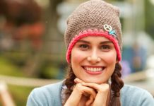 Gehäkelte Damenbeanie