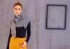Halbrundes Tuch im Muster-Mix