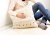Lacemuster-Kissen mit Tweed-Optik