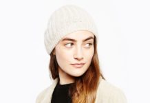Beanie im Rippenmuster