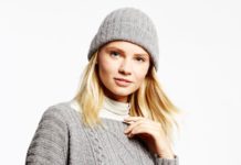 Beanie mit Umschlag