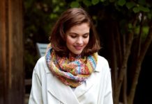 Locker gestrickter Loop Schal