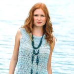 Gestricktes Long-Top mit Lochmuster