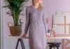 Strickkleid mit Ajourmuster