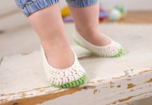 Gehäkelte Baby-Ballerinas