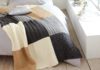 Strickdecke im Mustermix