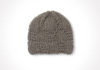 Strick-Beanie mit Strukturmuster