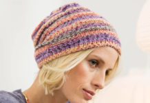 Beanie mit Strukturmuster