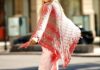 Lace-Dreiecktuch mit Lochmuster