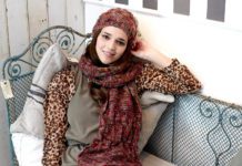 Schal und Beanie im Mustermix