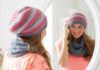 Gestricktes Set aus Beanie und Loop