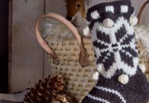 Weihnachts-Socken zur Dekoration