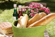 Gehäkelter Brotkorb