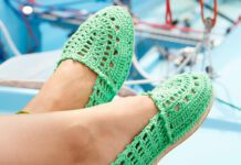 Gehäkelte Espadrilles