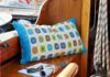 Rechteck-Kissen aus Granny Squares