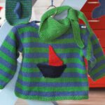 Kinder-Pullover mit Halstuch