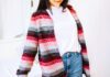 Marmorierte Longjacke